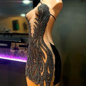 Custom dress size small designer from Chicago, IL worn once